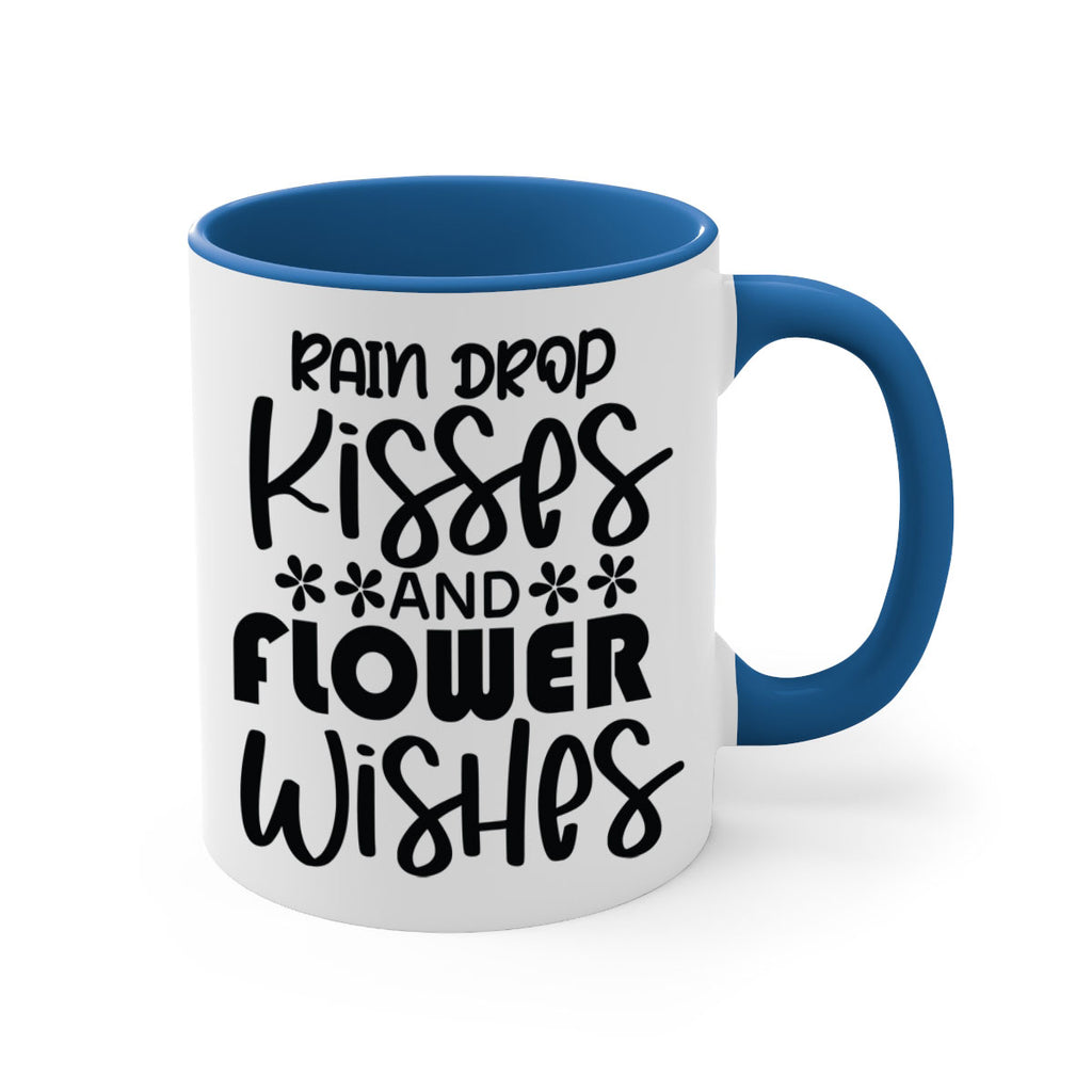 Rain drop kisses and flower 398#- spring-Mug / Coffee Cup
