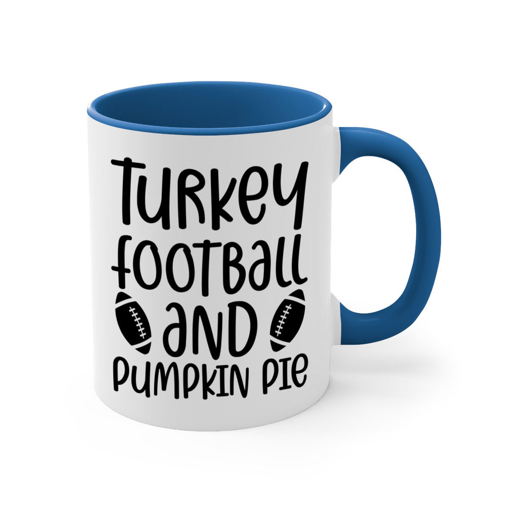 Turkey Football And Pumpkin Pie 622#- fall-Mug / Coffee Cup