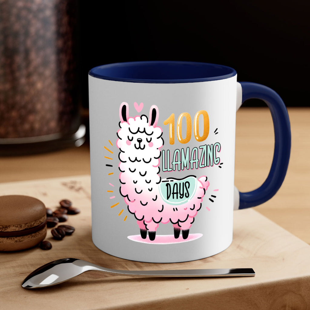 100th Day of School Llama 39#- 100 days-Mug / Coffee Cup