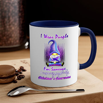 Alzheimers Awareness Products I Wear Purple Ribbon Gnome 22#- alzheimers-Mug / Coffee Cup