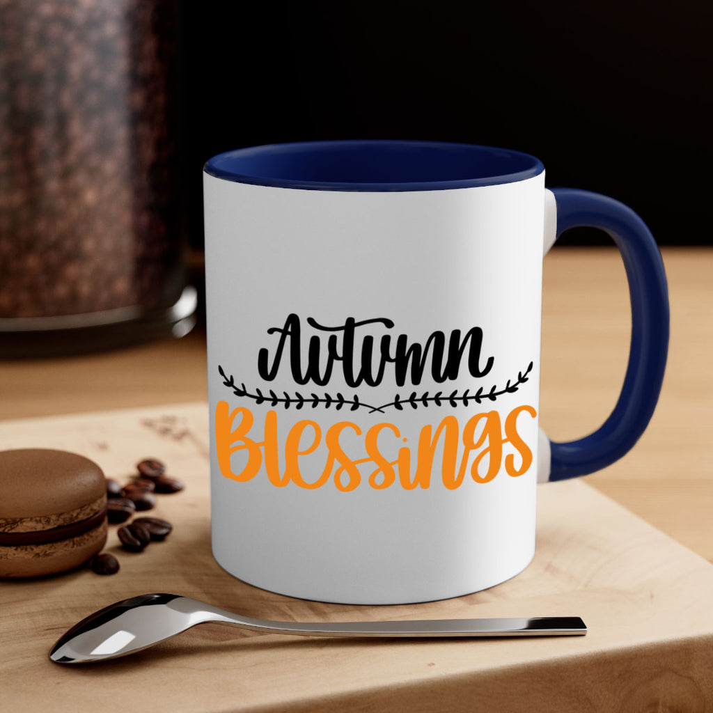 Autumn Blessings 473#- fall-Mug / Coffee Cup