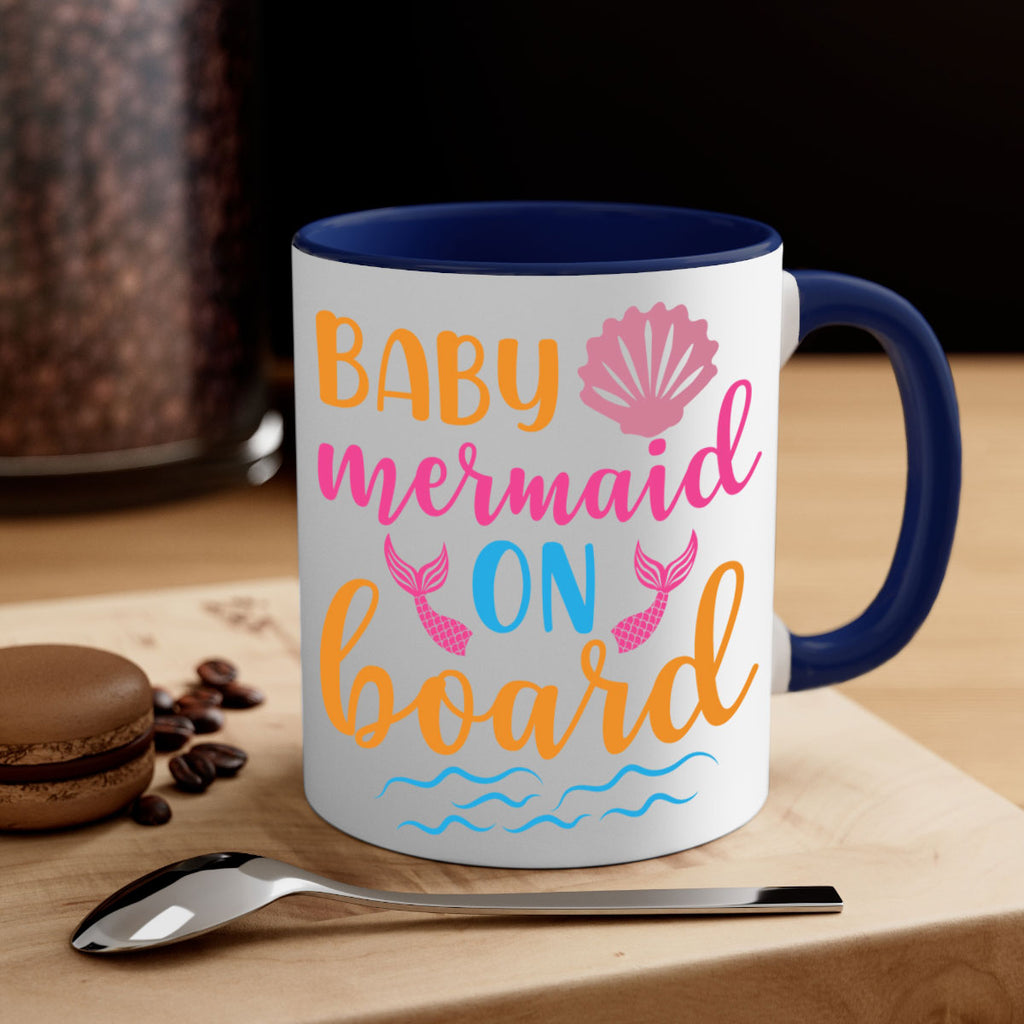 Baby Mermaid On Board 39#- mermaid-Mug / Coffee Cup