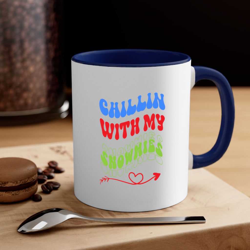 Chillin with my snowmies 42#- winter-Mug / Coffee Cup
