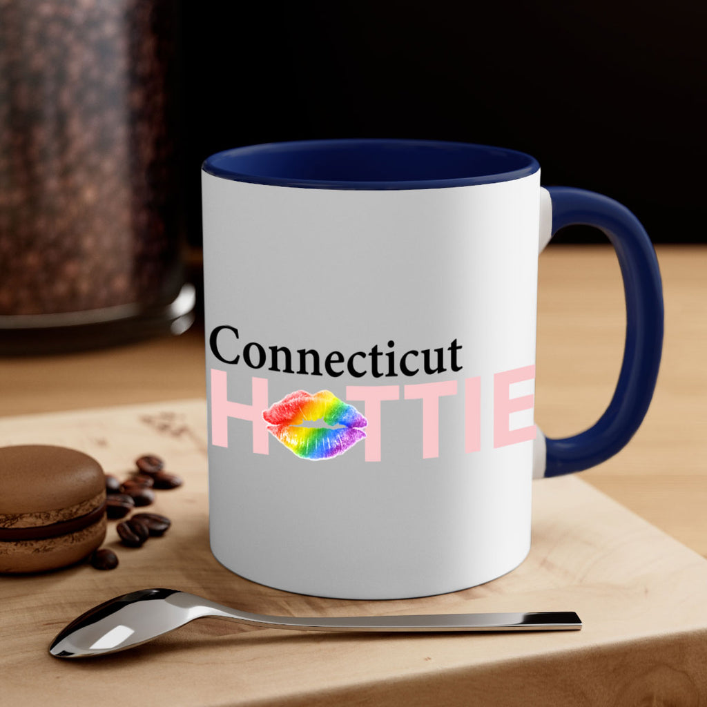 Connecticut Hottie with rainbow lips 7#- Hottie Collection-Mug / Coffee Cup