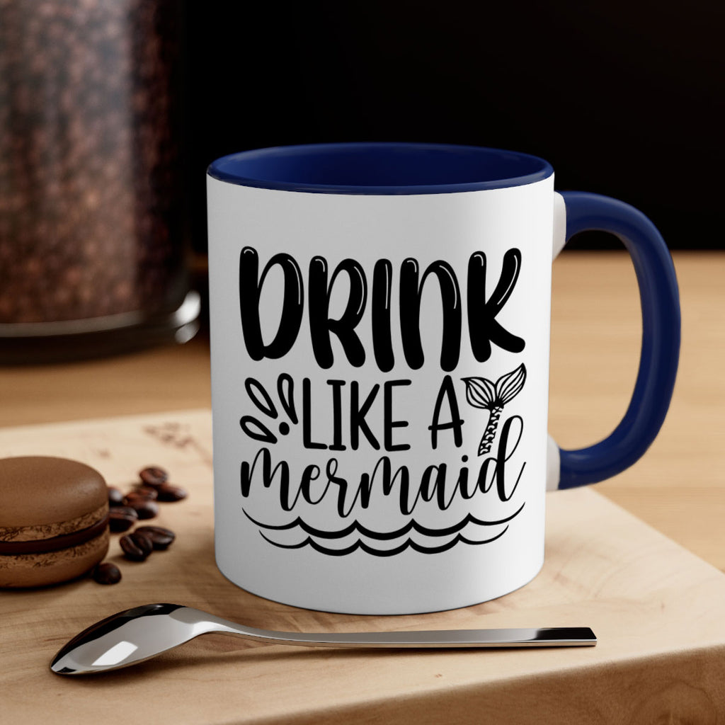 Drink Like A Mermaid 145#- mermaid-Mug / Coffee Cup