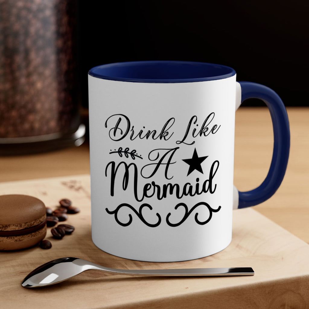 Drink like a mermaid 144#- mermaid-Mug / Coffee Cup