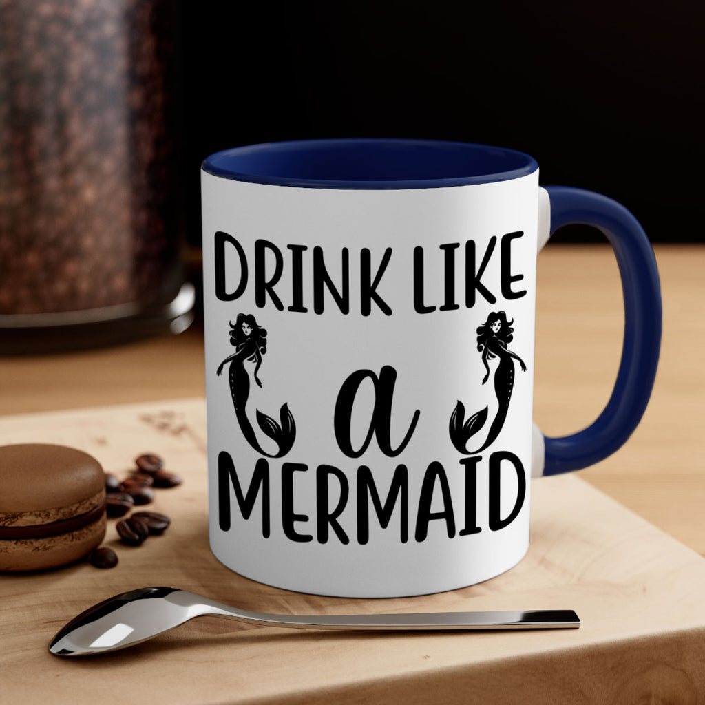 Drink like a mermaid 148#- mermaid-Mug / Coffee Cup
