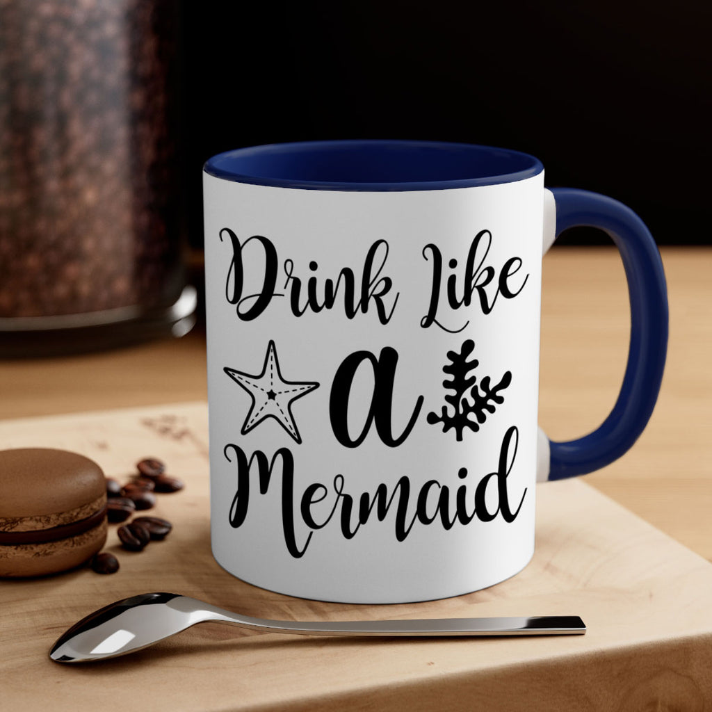Drink like a mermaid 149#- mermaid-Mug / Coffee Cup