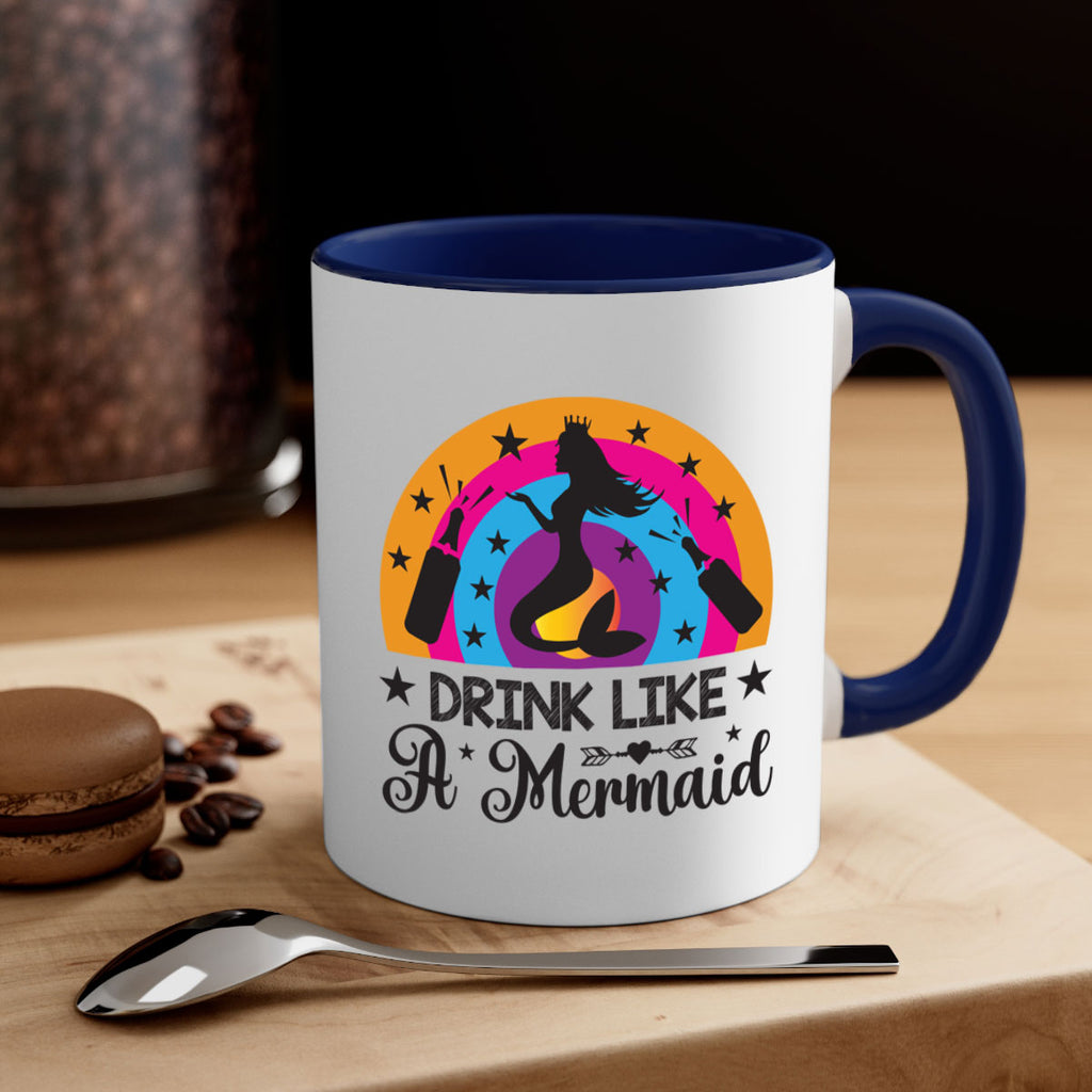 Drink like a mermaid 150#- mermaid-Mug / Coffee Cup