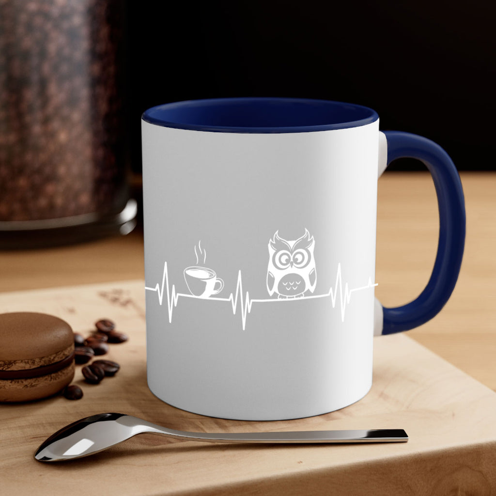 Funny Coffee Lover Night Owl A TurtleRabbit 5#- owl-Mug / Coffee Cup