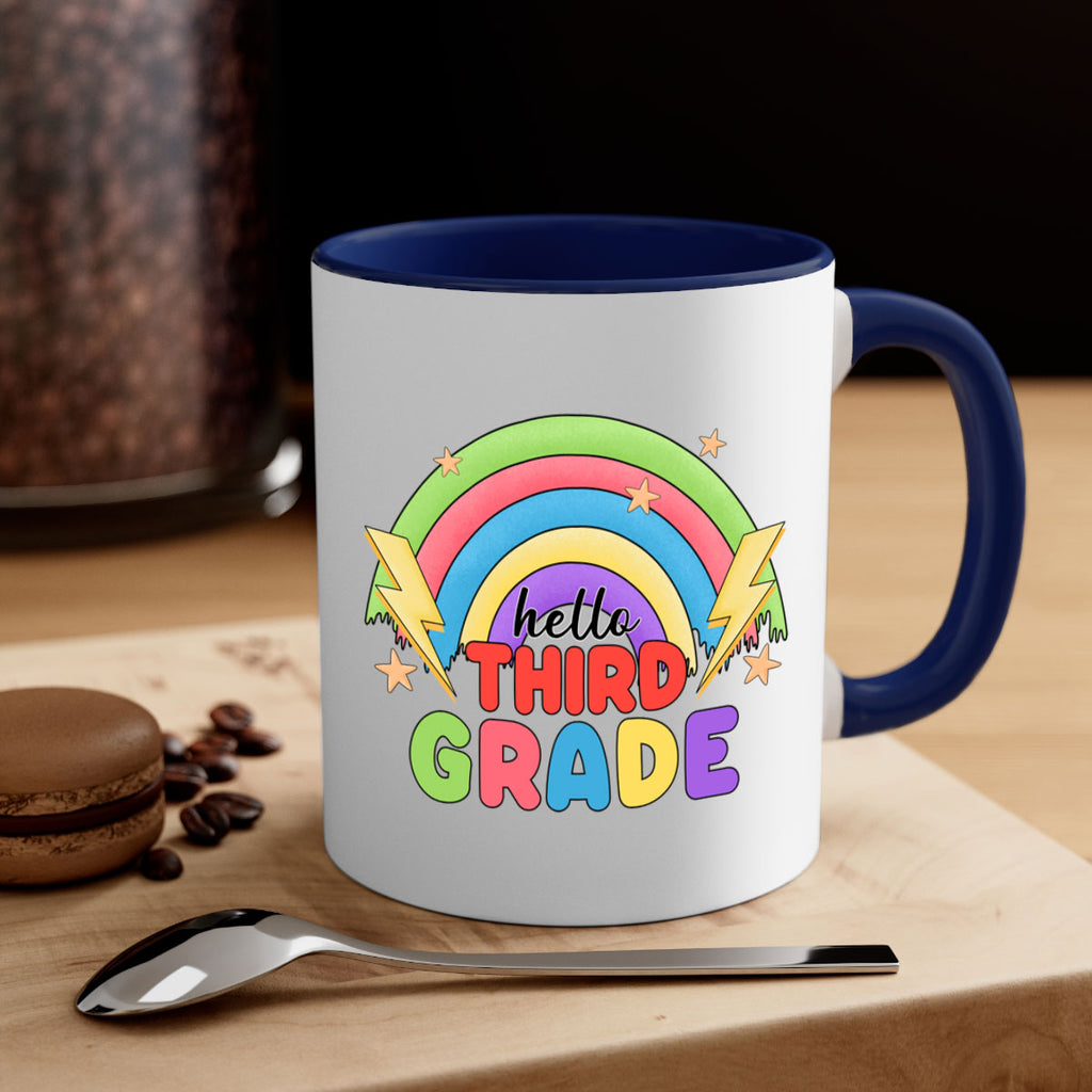 Hello 3rd Grade Rainbow 12#- Third Grade-Mug / Coffee Cup