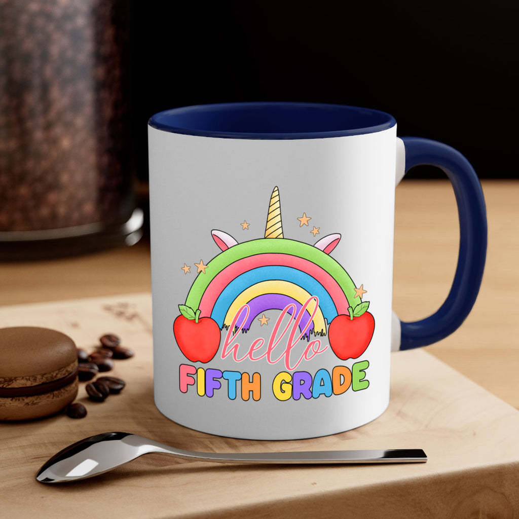 Hello 5th Grade Unicorn Rainbow 15#- 5th grade-Mug / Coffee Cup