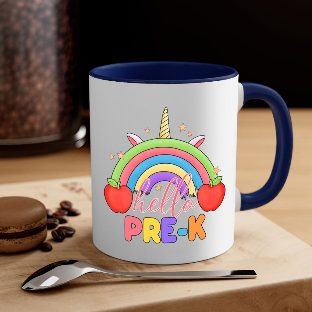 Hello PreK Unicorn Rainbow 7#- preK-Mug / Coffee Cup