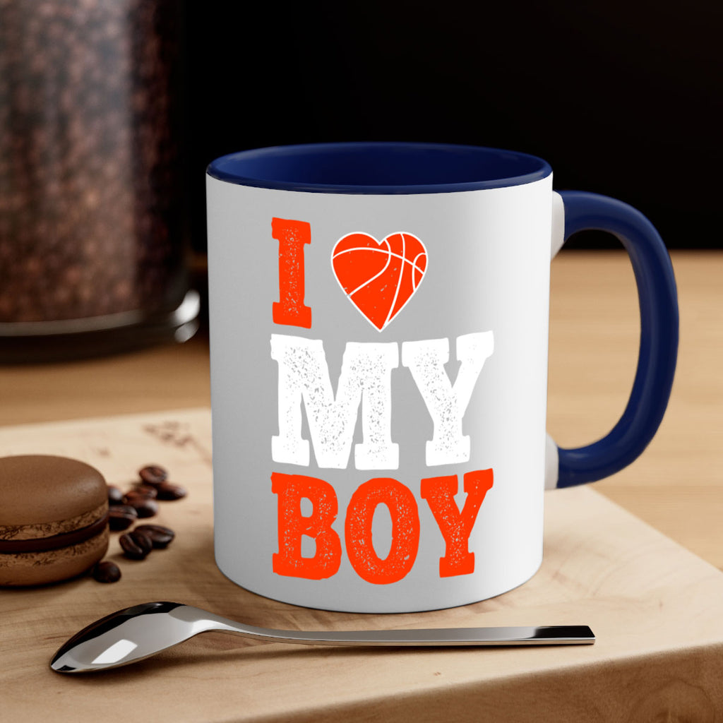 I love my boy 1108#- basketball-Mug / Coffee Cup
