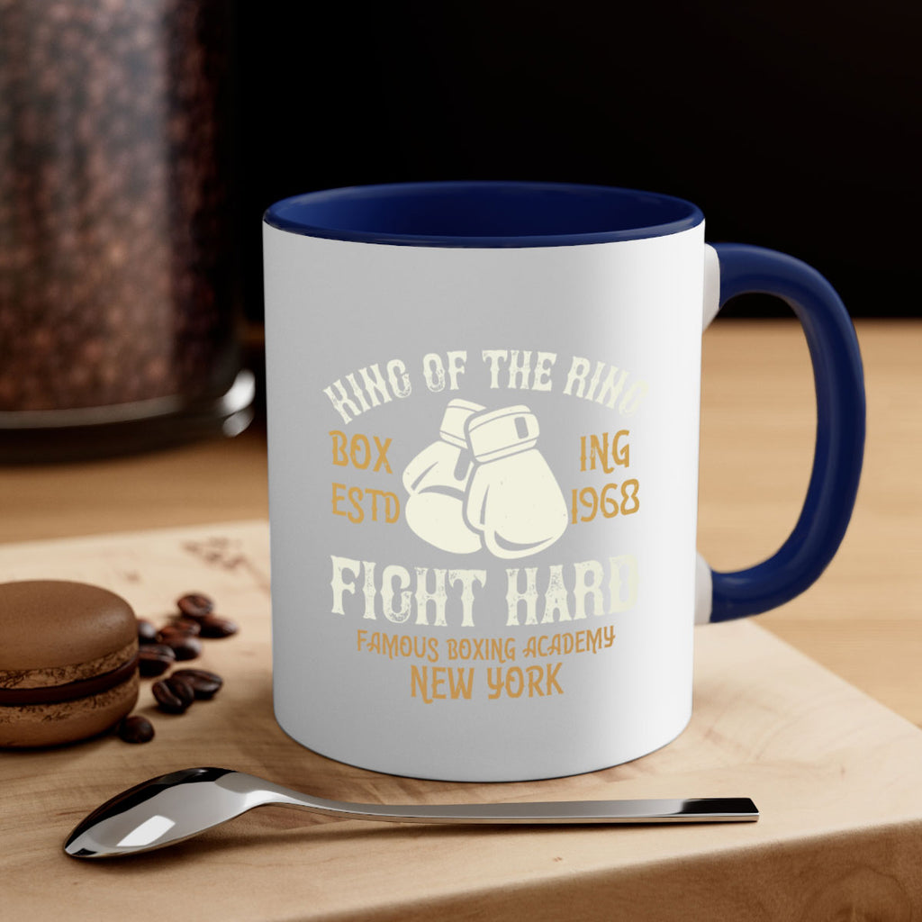 King Of The Ring Boxing Estd Fight Hard Famous Boxing Academy New York 1907#- boxing-Mug / Coffee Cup