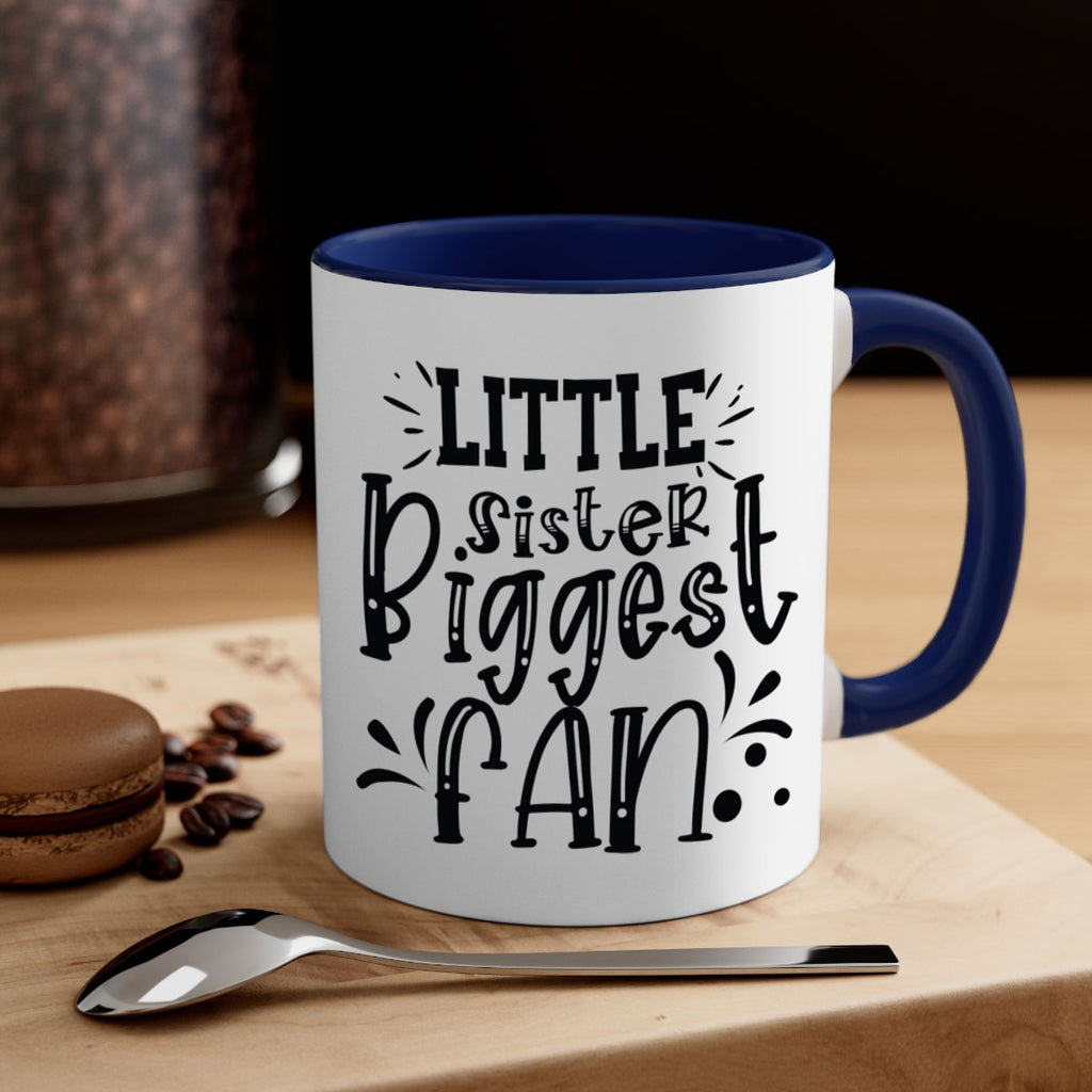 Little Sister Biggest Fan 2055#- baseball-Mug / Coffee Cup
