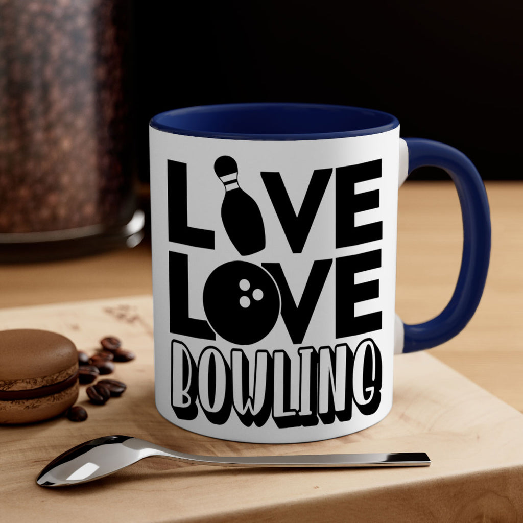 Live Love Bowling 833#- bowling-Mug / Coffee Cup