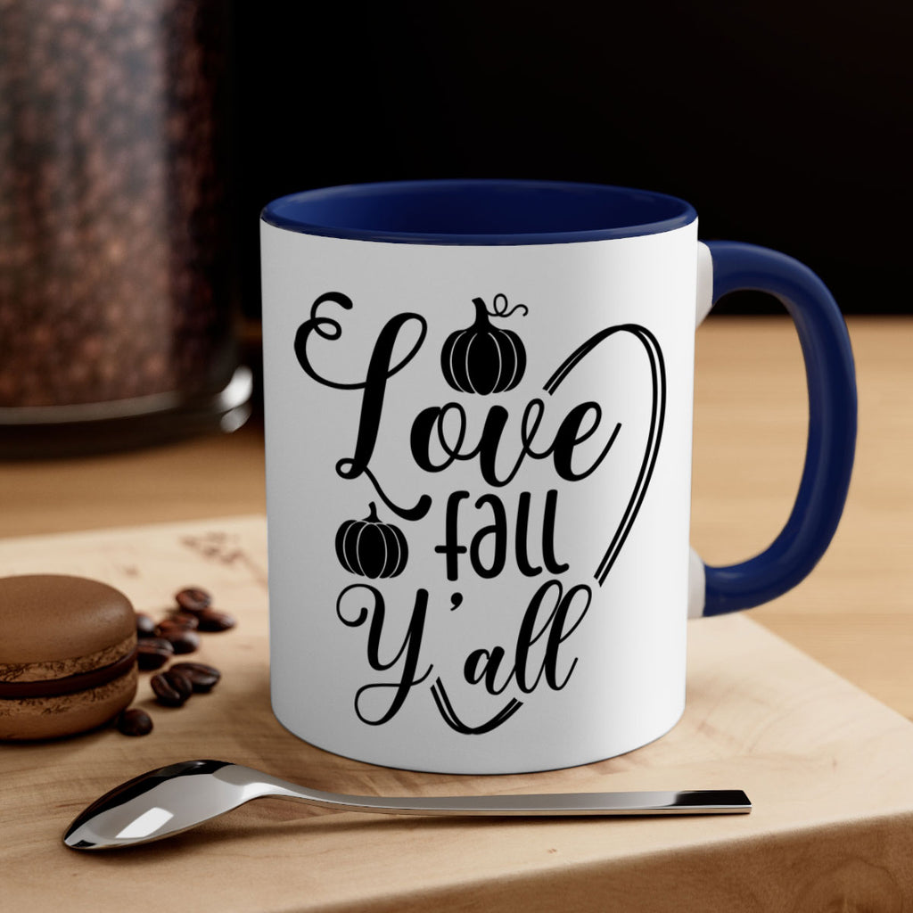 Love Fall Yall 412#- fall-Mug / Coffee Cup
