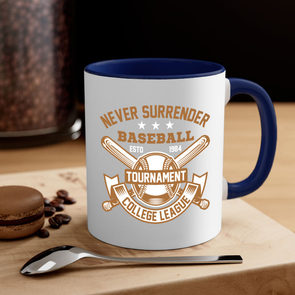 Never 624#- baseball-Mug / Coffee Cup