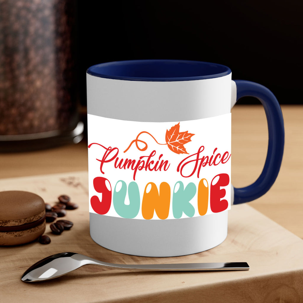 PumpkinSpiceJunkiedesign 569#- fall-Mug / Coffee Cup