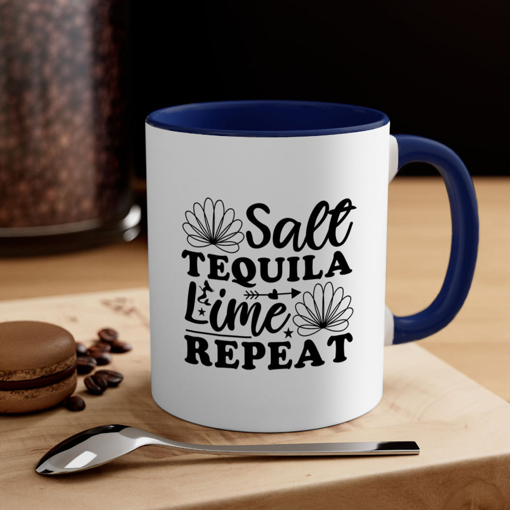 Salt Tequila Lime Repeat 557#- mermaid-Mug / Coffee Cup