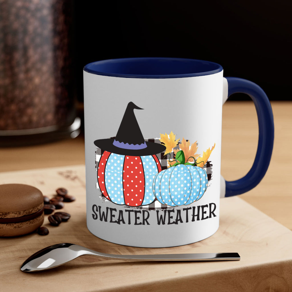Sweater Weather Pumpkin Gnome 586#- fall-Mug / Coffee Cup