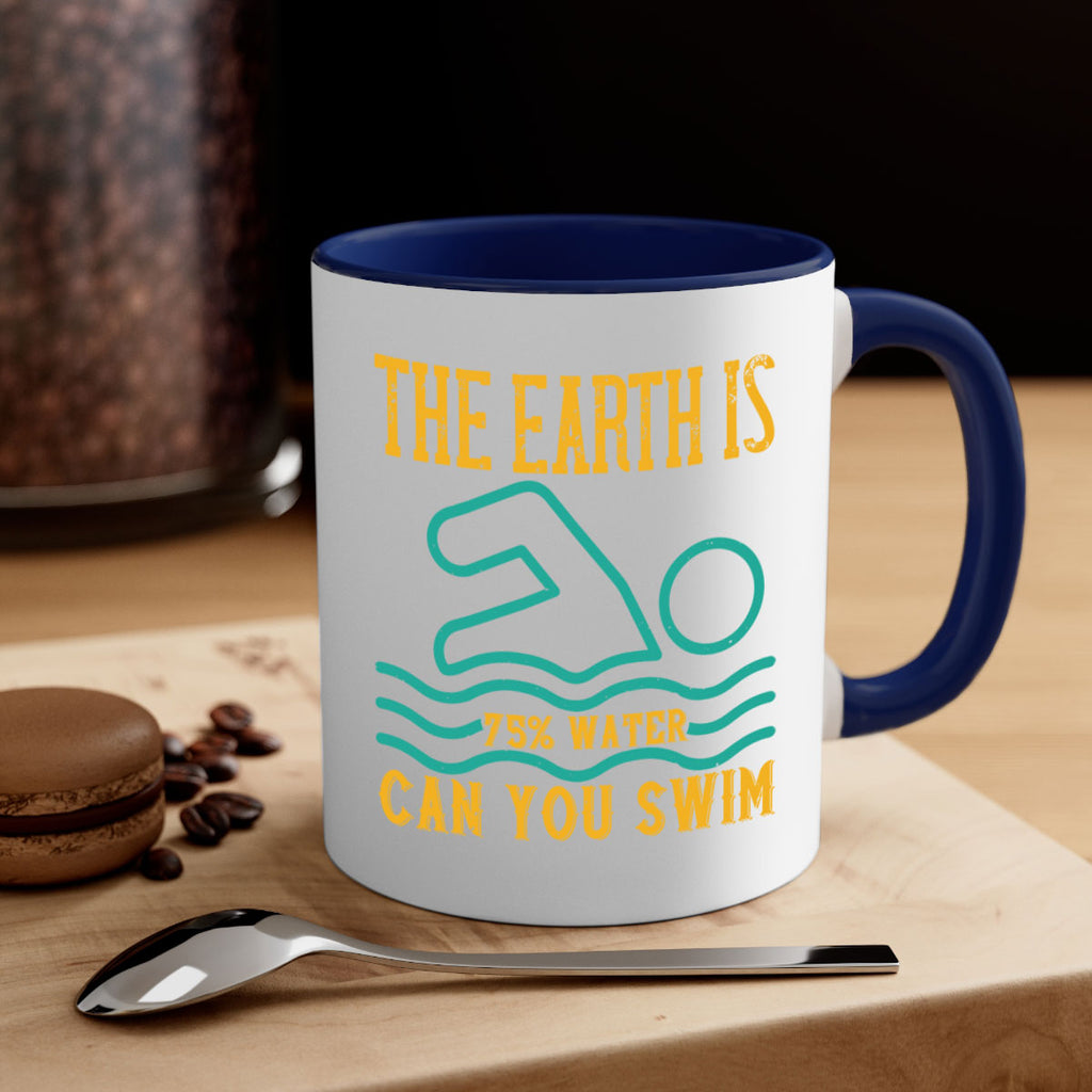 THE EARTH IS WATER CAN YOU SWIM 204#- swimming-Mug / Coffee Cup