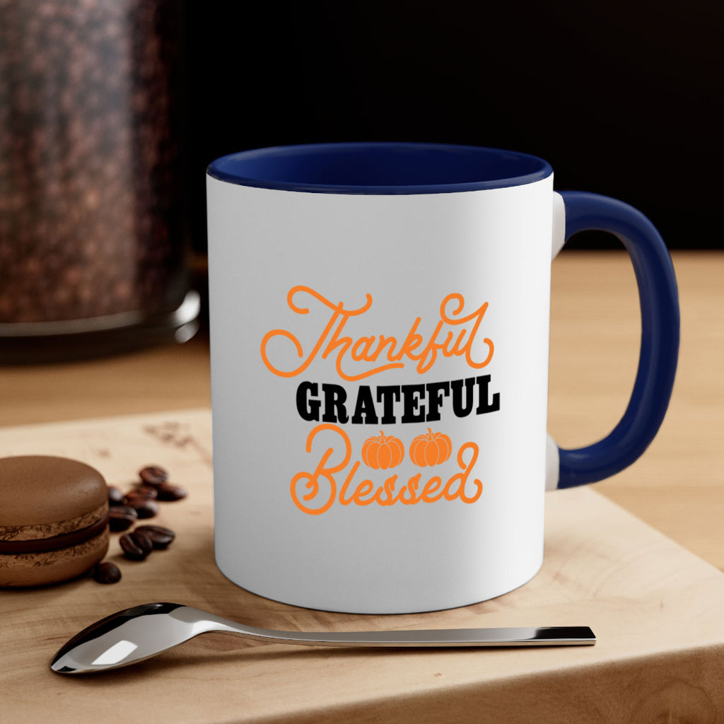 Thankful Grateful Blessed 604#- fall-Mug / Coffee Cup