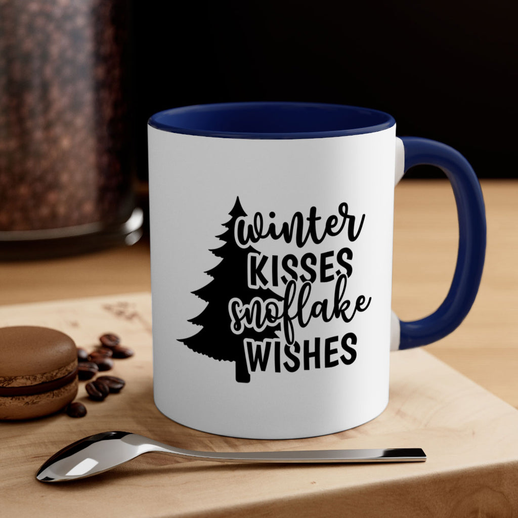 Winter Kisses Snoflake Wishes518#- winter-Mug / Coffee Cup