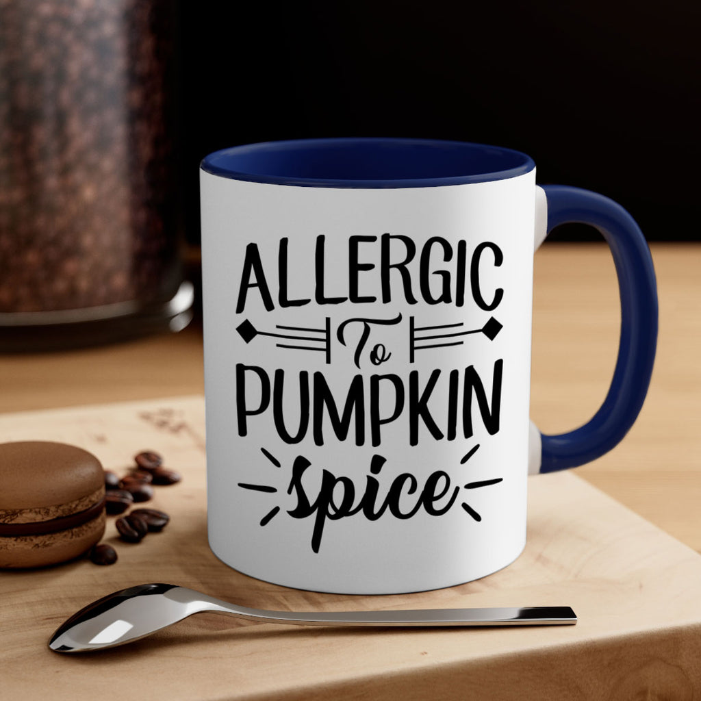 allergic to pumpkin spice 7#- fall-Mug / Coffee Cup