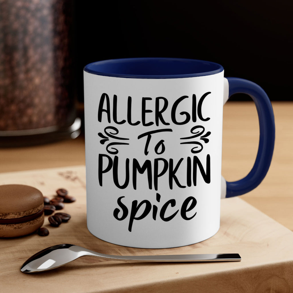 allergic to pumpkin spice 8#- fall-Mug / Coffee Cup