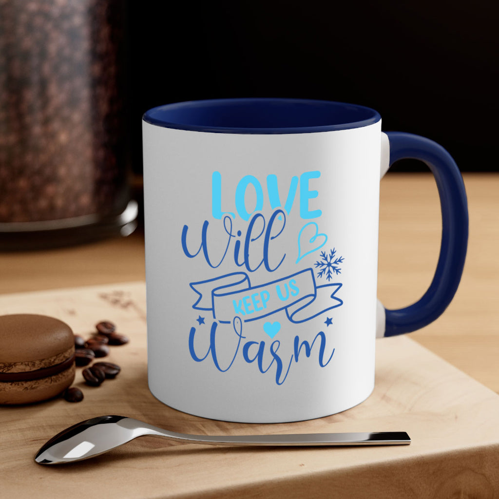love will keep us warm 313#- winter-Mug / Coffee Cup