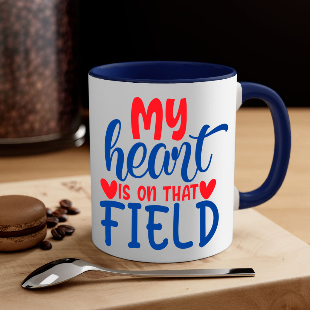 my heart is on that field 2050#- baseball-Mug / Coffee Cup