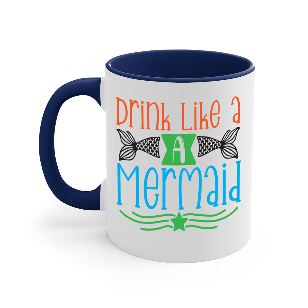 Drink Like A Mermaid 146#- mermaid-Mug / Coffee Cup