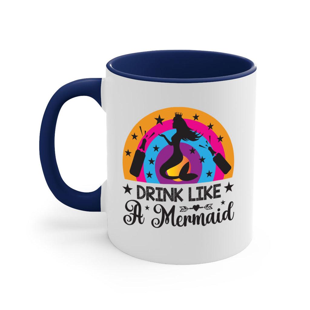 Drink like a mermaid 150#- mermaid-Mug / Coffee Cup