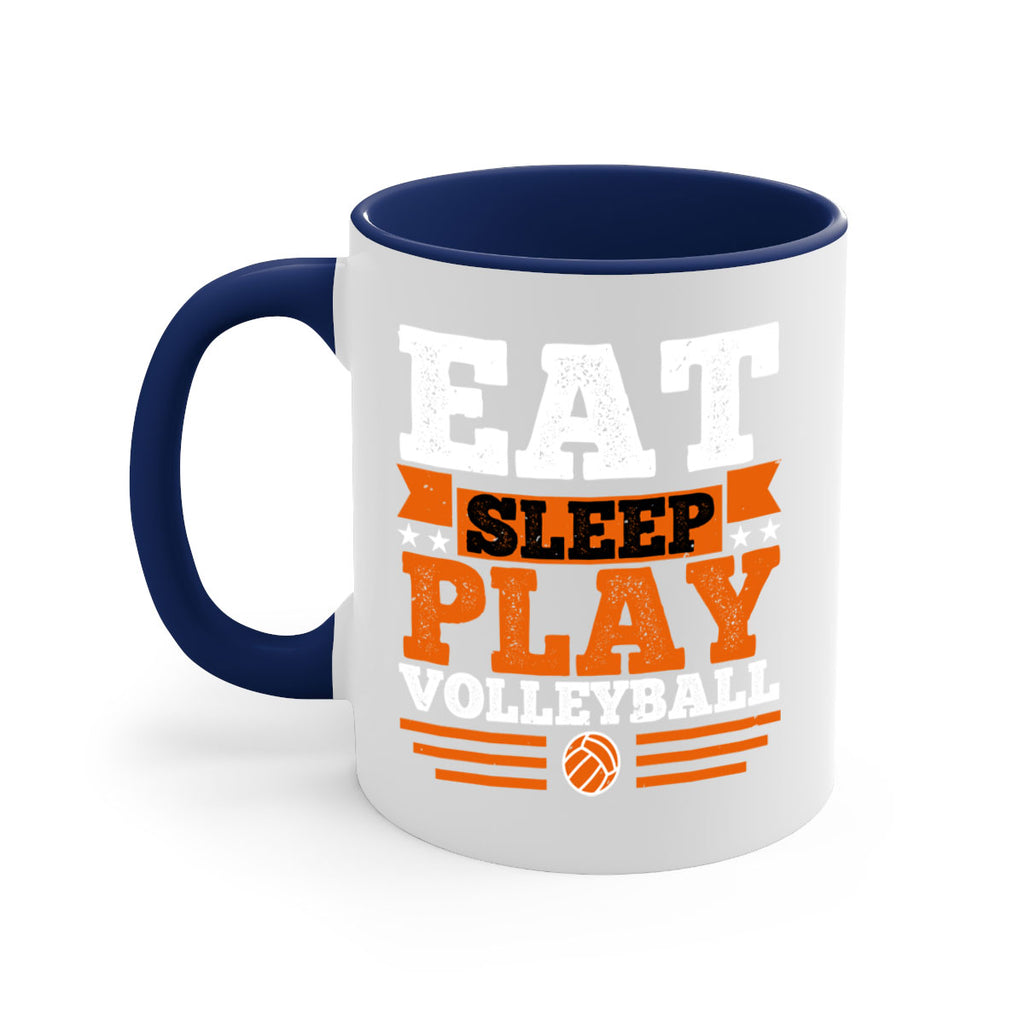 Eat sleep play volleyball 2341#- basketball-Mug / Coffee Cup