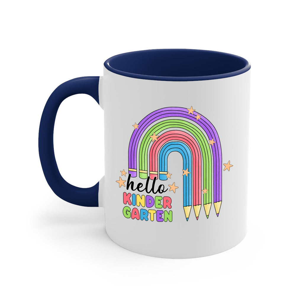 Hello Kindergarten Pencil Rainbow 4#- Kindergarten-Mug / Coffee Cup