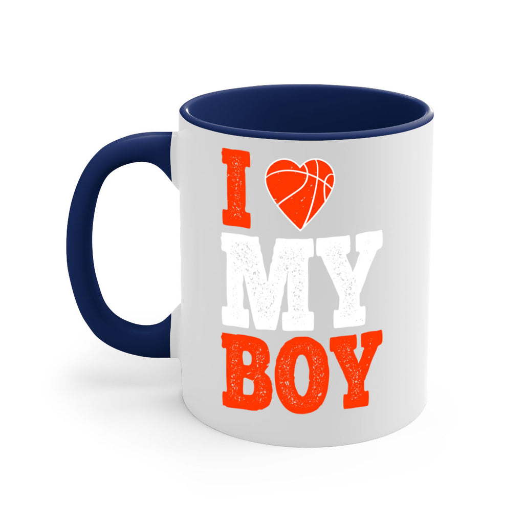 I love my boy 2255#- basketball-Mug / Coffee Cup