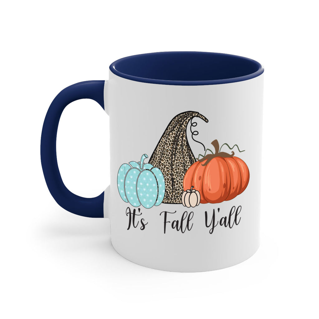 It s Fall Y all Pumpkin 363#- fall-Mug / Coffee Cup
