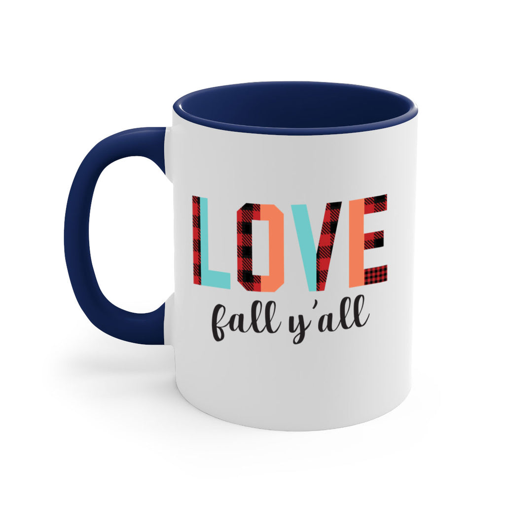 Love fall yall 411#- fall-Mug / Coffee Cup