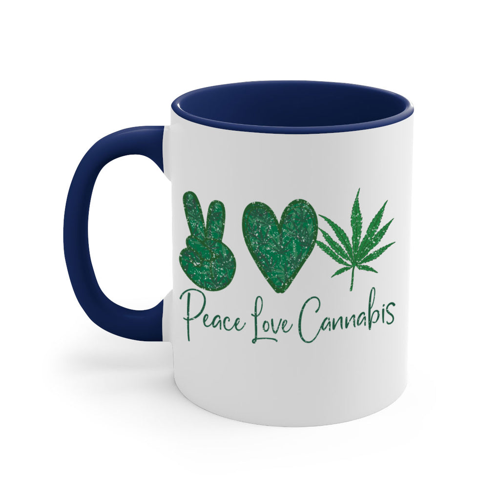 Peace Love Cannabis Sublimation 217#- marijuana-Mug / Coffee Cup