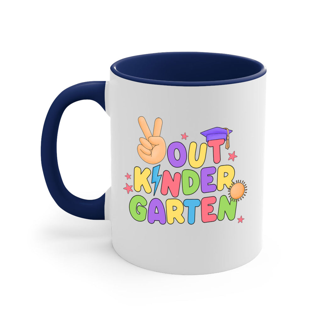 Peace Out Kindergarten Peace Hand 14#- Kindergarten-Mug / Coffee Cup