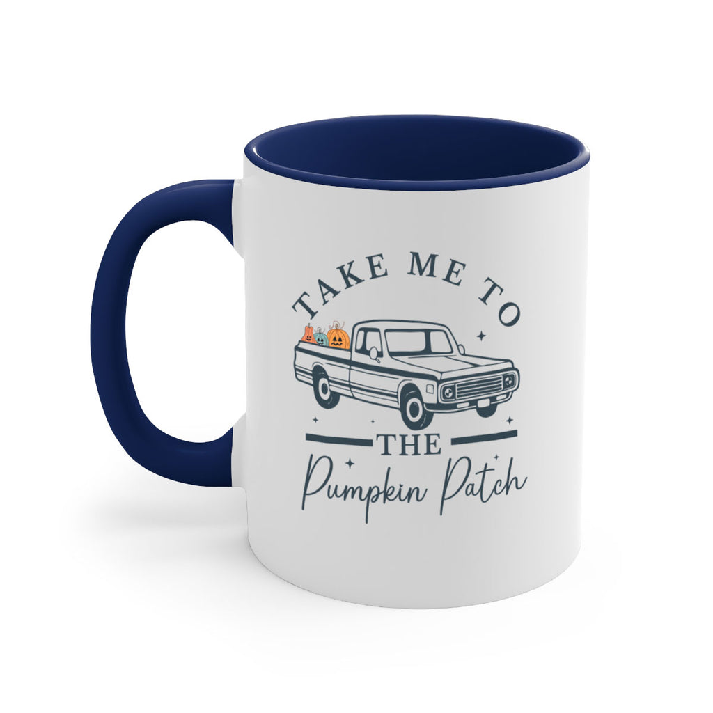 Take Me To The Pumpkin Patch 593#- fall-Mug / Coffee Cup