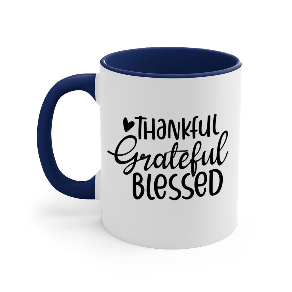 Thankful Grateful Blessed 605#- fall-Mug / Coffee Cup