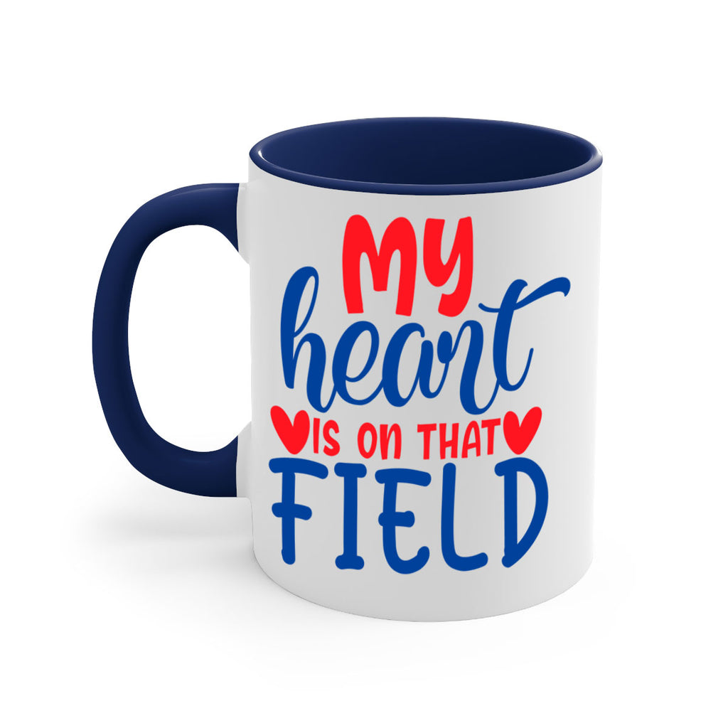 my heart is on that field 2050#- baseball-Mug / Coffee Cup