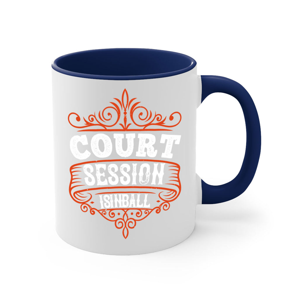 Court is in ball session 1569#- basketball-Mug / Coffee Cup