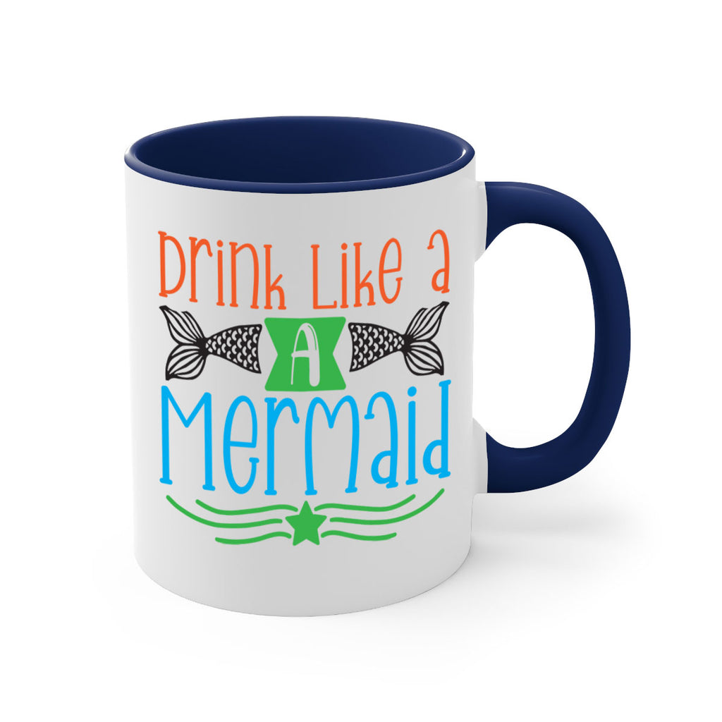 Drink Like A Mermaid 146#- mermaid-Mug / Coffee Cup