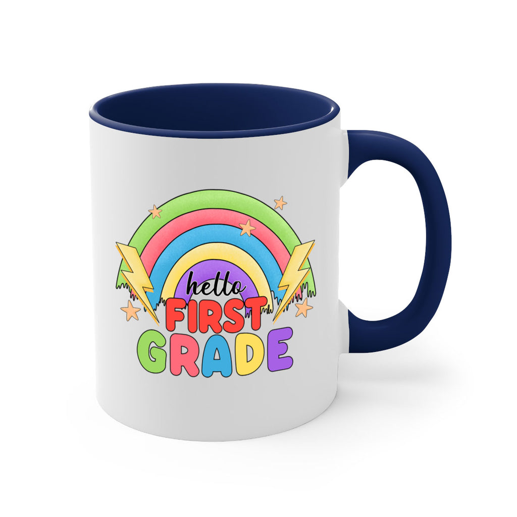 Hello 1st Grade Rainbow 13#- First Grade-Mug / Coffee Cup