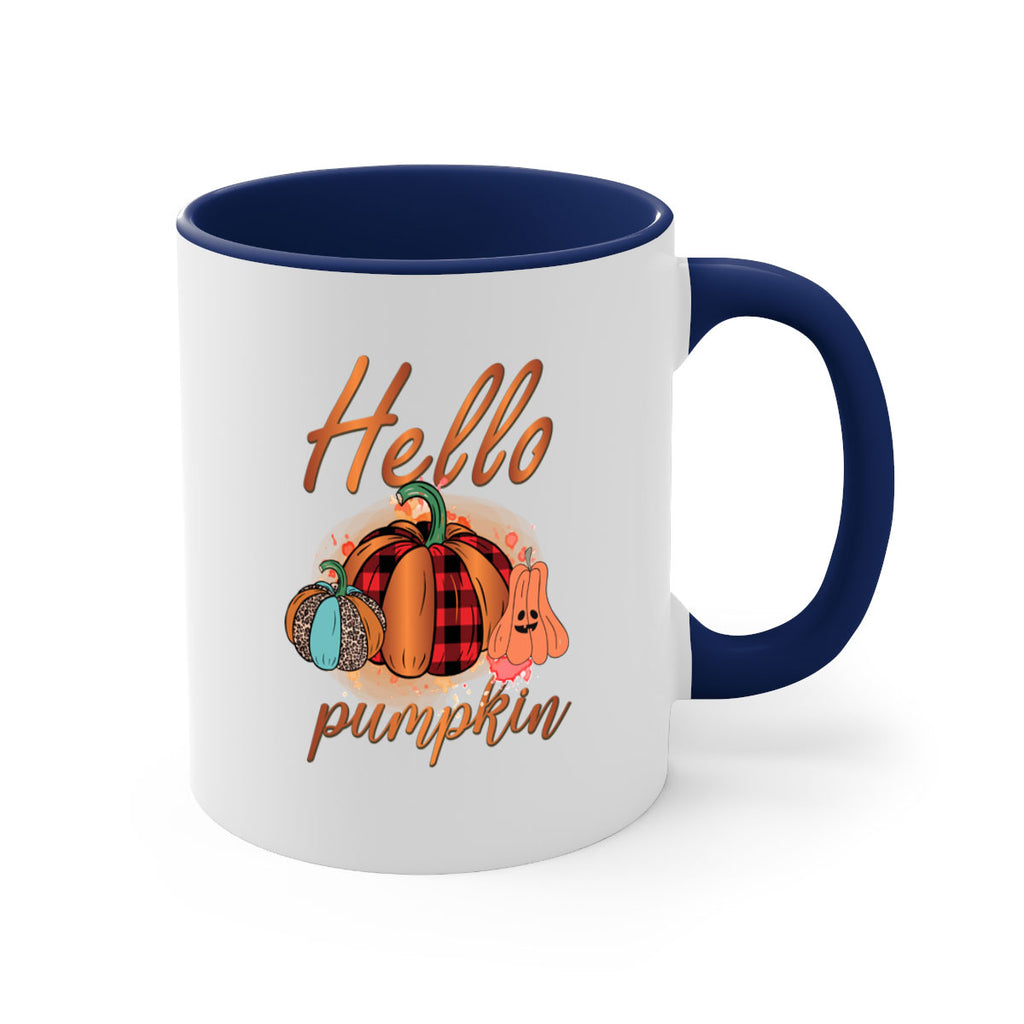 Hello Pumpkin 284#- fall-Mug / Coffee Cup