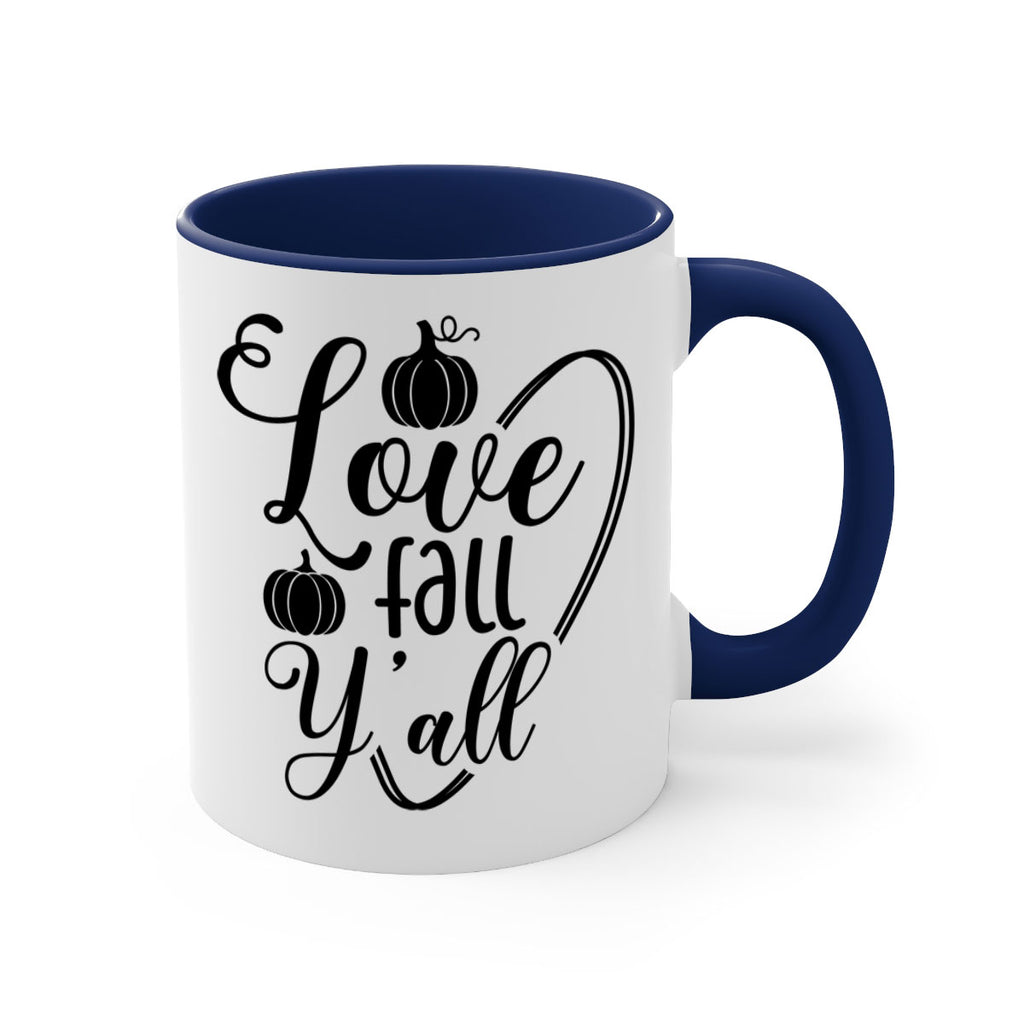 Love Fall Yall 412#- fall-Mug / Coffee Cup